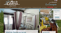 Desktop Screenshot of mas-de-calabrun.fr