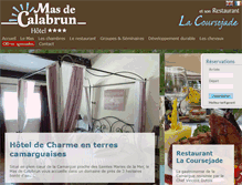 Tablet Screenshot of mas-de-calabrun.fr
